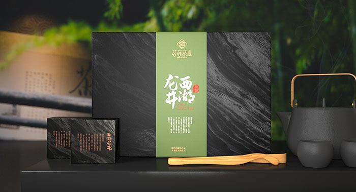 西湖龍井茶葉包裝設計-龍井綠茶包裝設計