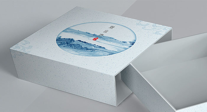 印泥創意茶葉包裝設計包裝設計-創意水墨中國風茶葉包裝設計